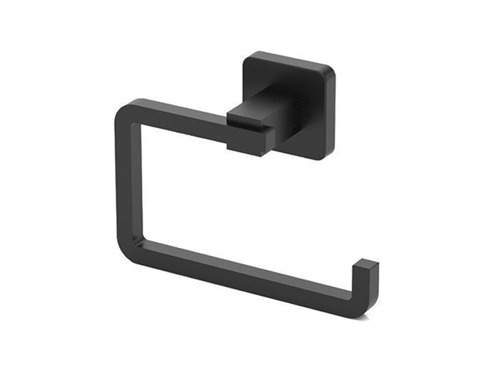 Suport hârtie igienică TEKNO TEL TR MG 394B, 15x6x9 cm, Montare cu diblu, Negru mat