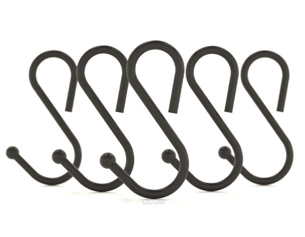 CÂRLIGE TEKNO TEL MG-074B, 5 buc, negru mat