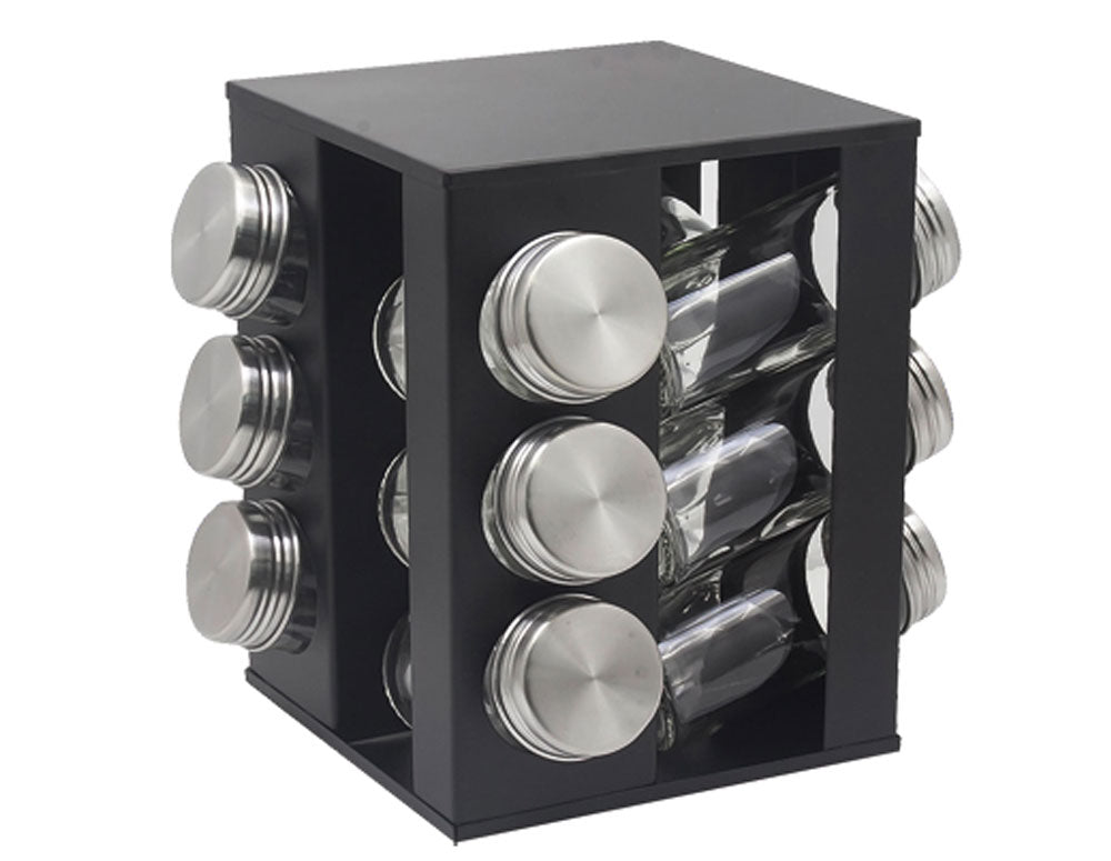 Borcane de condimente pe suport ZEPHYR ZP 1217 CS12 – Set de organizare pentru bucătărie