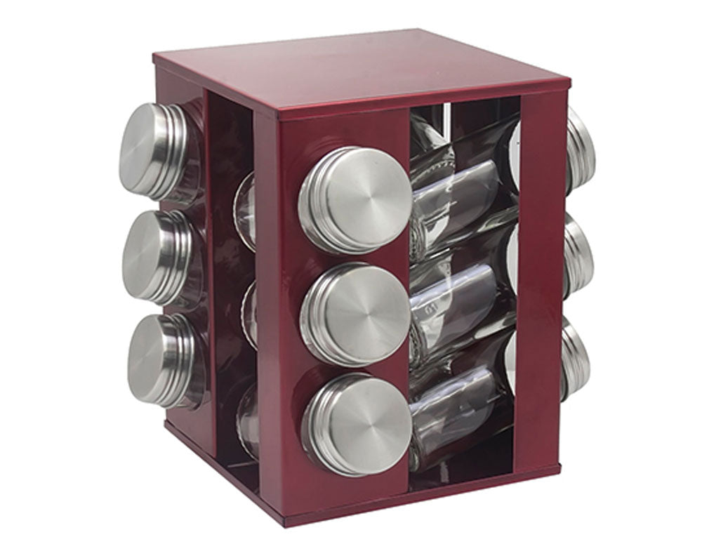 Borcane de condimente pe suport ZEPHYR ZP 1217 CS12 – Set de organizare pentru bucătărie