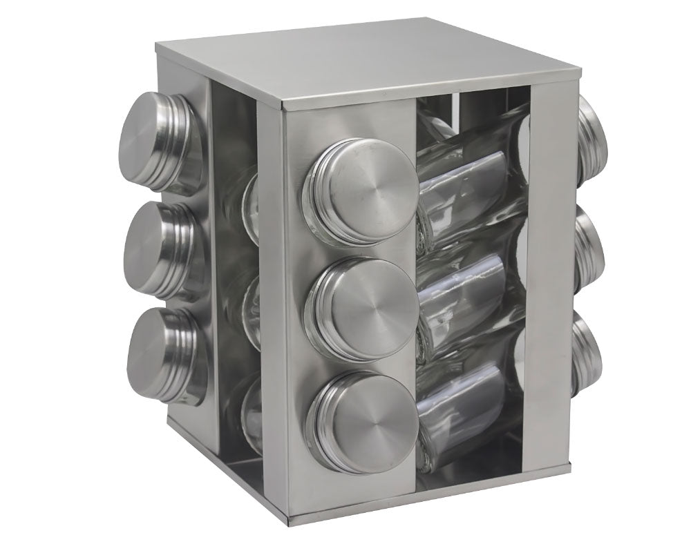 Borcane de condimente pe suport ZEPHYR ZP 1217 CS12 – Set de organizare pentru bucătărie