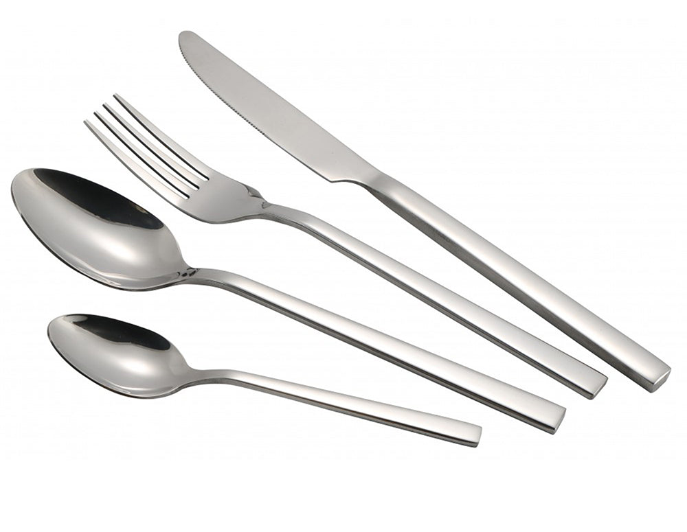 Set de tacâmuri ZEPHYR ZP 1512 Z24, 24 piese, Oțel inoxidabil, Argint