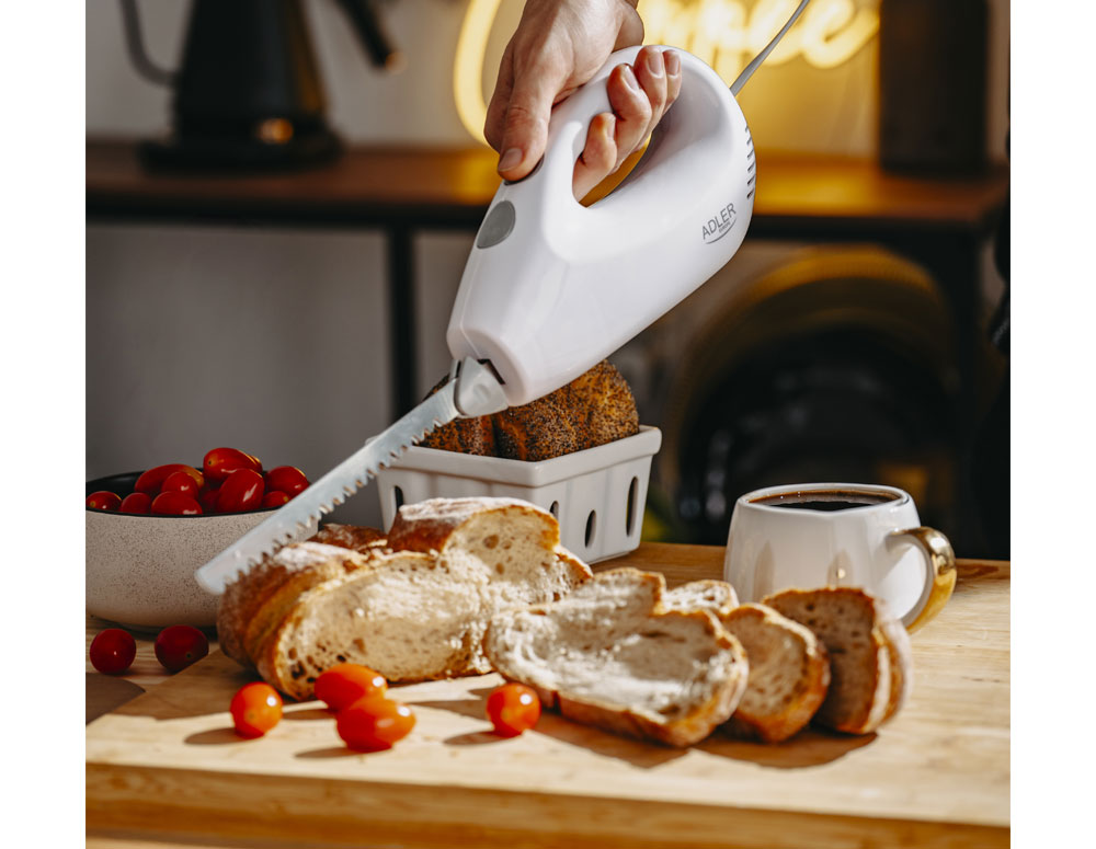 Cuțit electric Adler AD 4512, 200 W, Alb