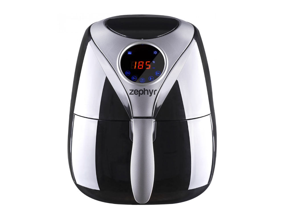Friteuză cu aer cald ZEPHYR ZP 1980 AH, 1600W, 3,2 litri, Digitală, Temporizator, Neagră