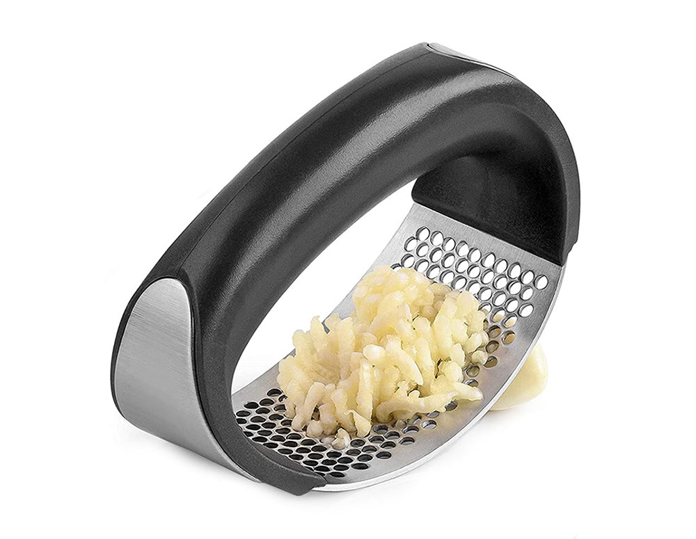 Presă de usturoi ZEPHYR ZP 1502 B, oțel, ustensilă de bucătărie manuală