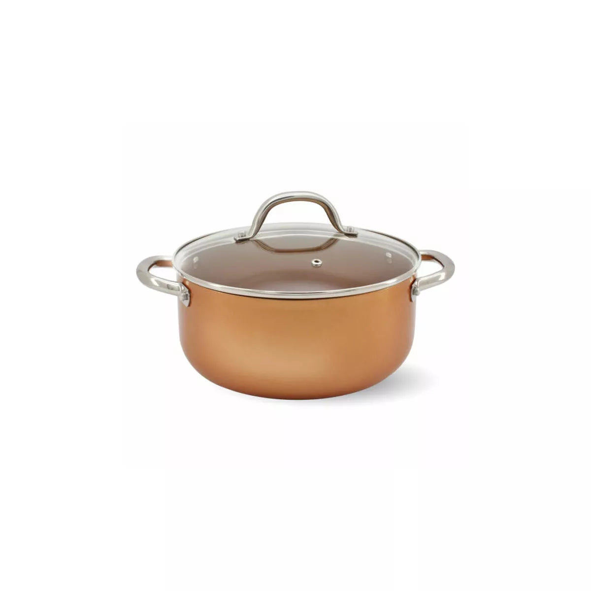 OB 4418 G24 Oală 24*11cm./3mm. aluminiu forjat cu strat antiaderent/cupru