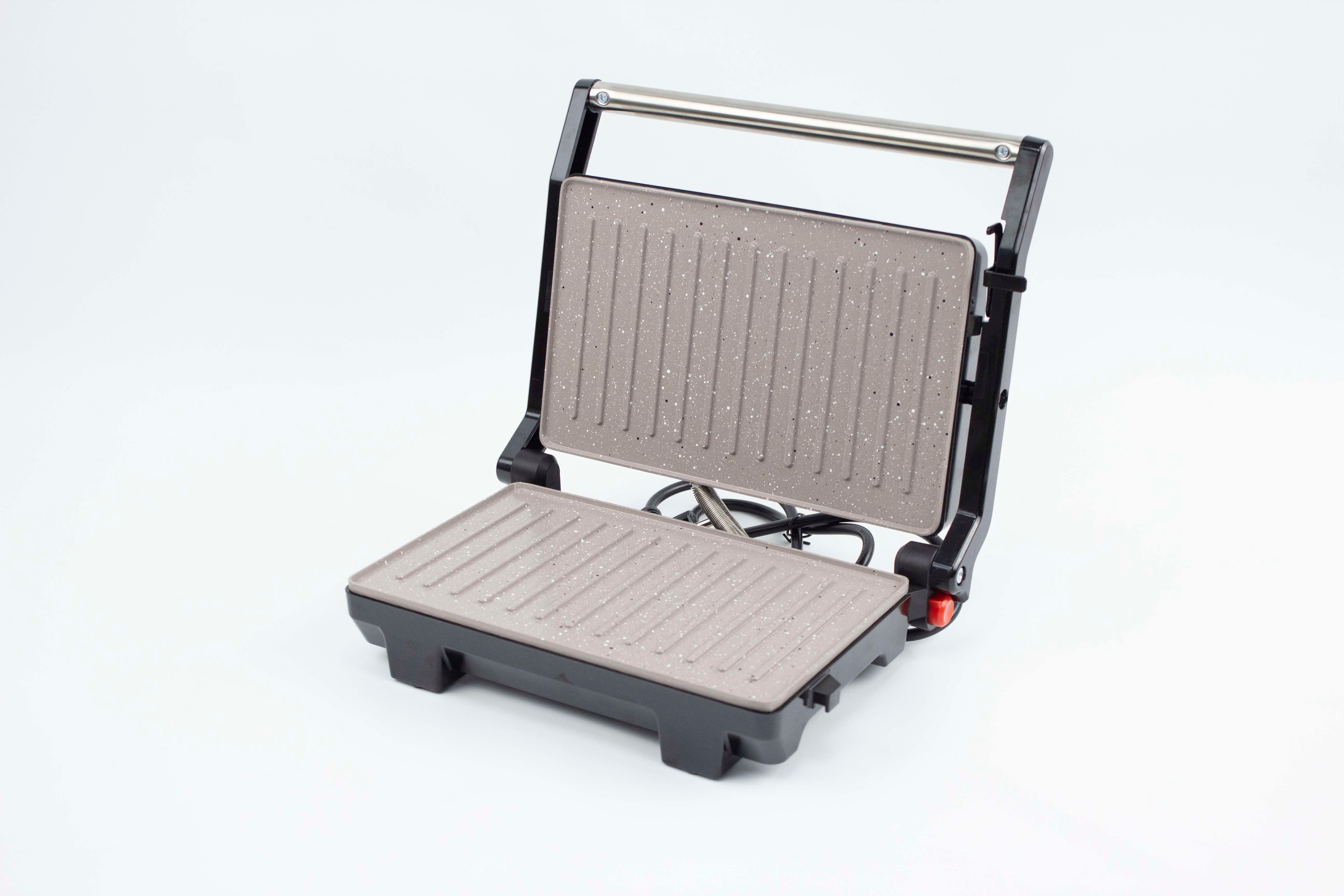 Presă de grătar Zephyr ZP 1442 PMM 1000W, strat antiaderent din marmură GS Standard