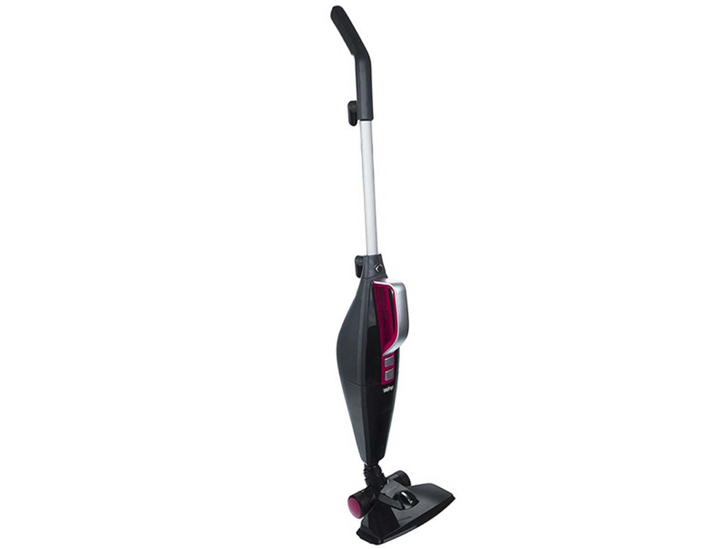 Aspirator vertical și de mână ZEPHYR ZP 1001 TR, 800W, 1,2 l, Clasa A, Recipient, Negru/Roz 