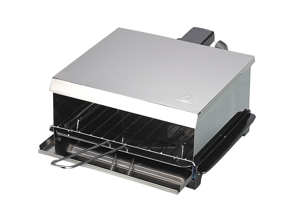 Grătar pentru petreceri SAPIR SP 1015 PGS, 800W, Mâner și grătar detașabile, Tavă pentru grăsime, Inox 