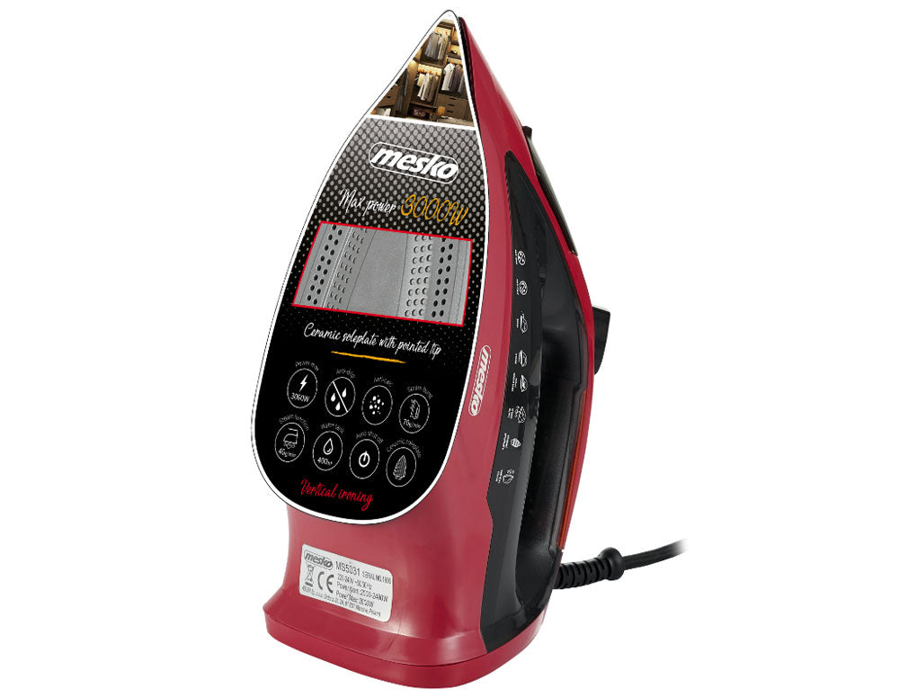 Fier de călcat electric MESKO MS-5031, 3000W, placă ceramică 