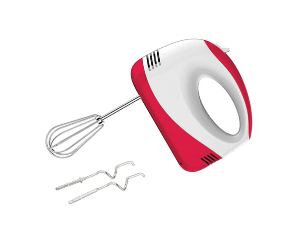 Mixer de mână SAPIR SP 1110 AB, 150W, 5 viteze, 4 palete, alb/roșu 