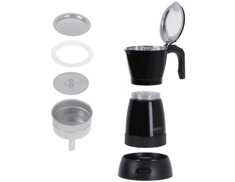 Cafetieră electrică cubaneză Camry CR 4415B, 480 W, 300 ml, 6 ore, Oprire automată, Negru 