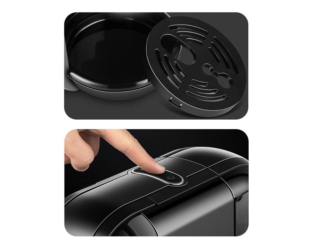 Espressor ZEPHYR ZP 1171 L, Pentru capsule și cafea măcinată 3 în 1, 1450 W, 19 bar, Negru