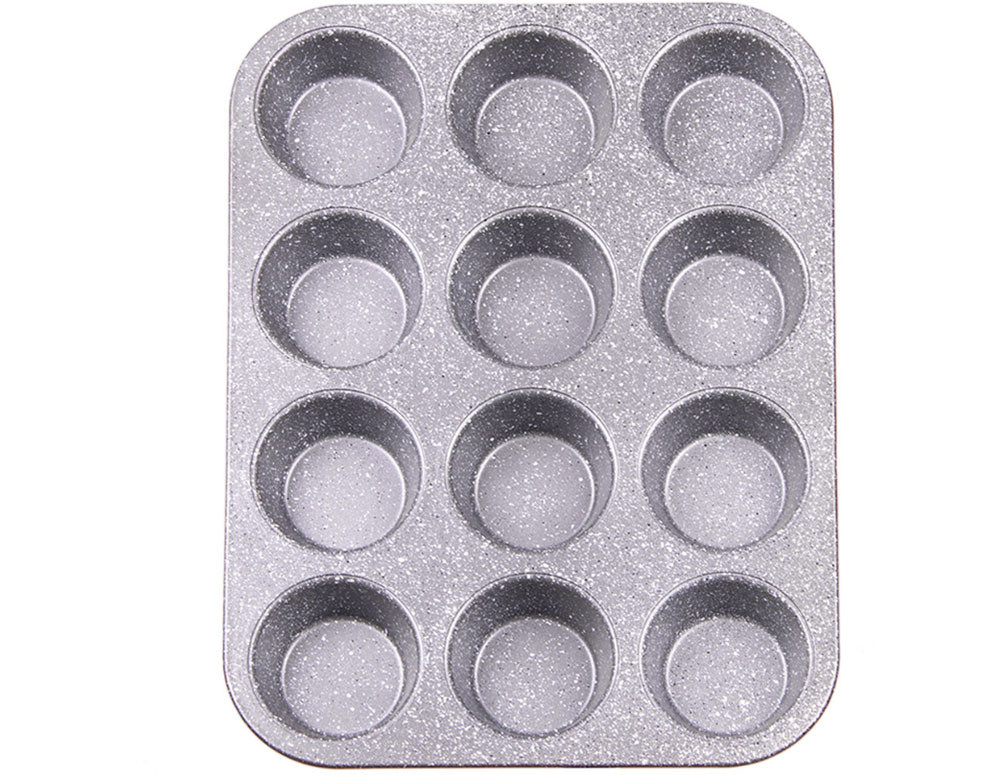 Formă pentru brioșe și cupcakes ZEPHYR Red Passion ZP 1223 EG, 12 brioșe, Glazură marmorată, Roșu 