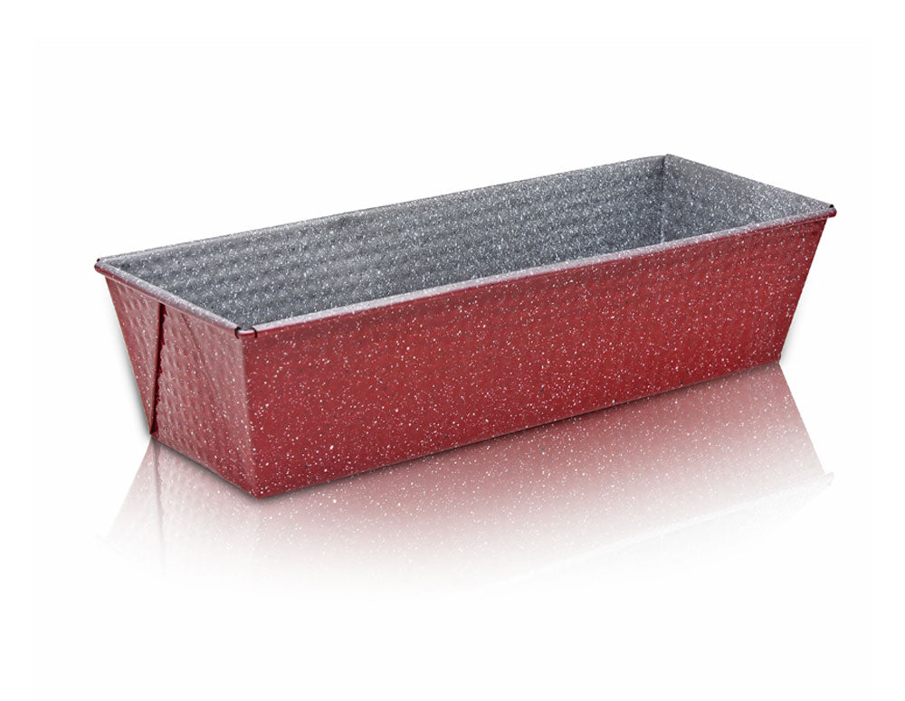 Tavă pentru copt pâine și prăjituri ZEPHYR Red Passion ZP 1223 EF, 30,5 cm, acoperire cu marmură, roșu 