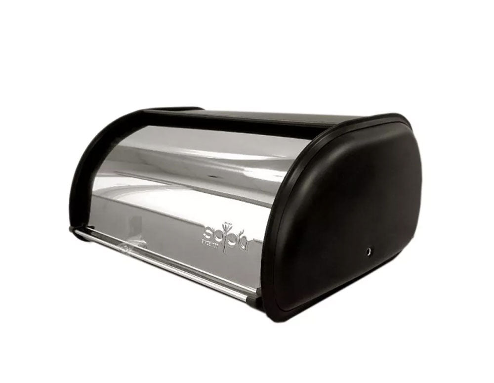 CUTIE PENTRU PÂINE SAPIR SP-1225-BB, d.-44cm./l.-27cm./în.-18cm./0.3mm, oțel inoxidabil, Negru 