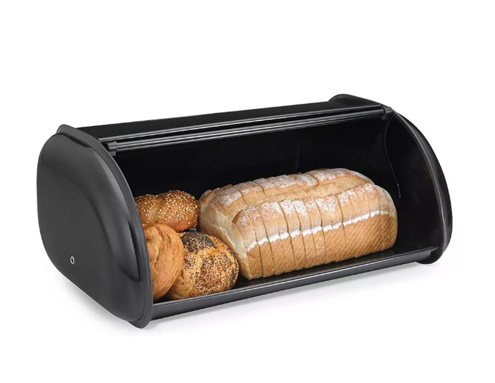 CUTIE PENTRU PÂINE SAPIR SP-1225-BB, d.-44cm./l.-27cm./în.-18cm./0.3mm, oțel inoxidabil, Negru 