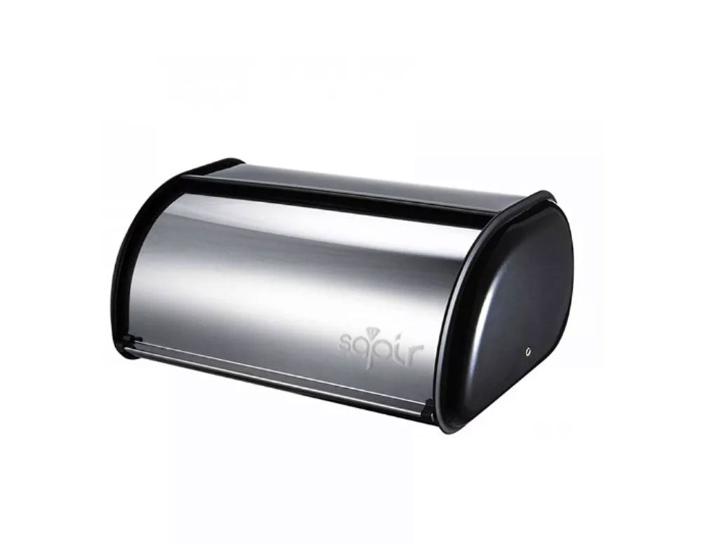 CUTIE PENTRU PÂINE SAPIR SP-1225-BB, d.-44cm./l.-27cm./în.-18cm./0.3mm, oțel inoxidabil, Negru 