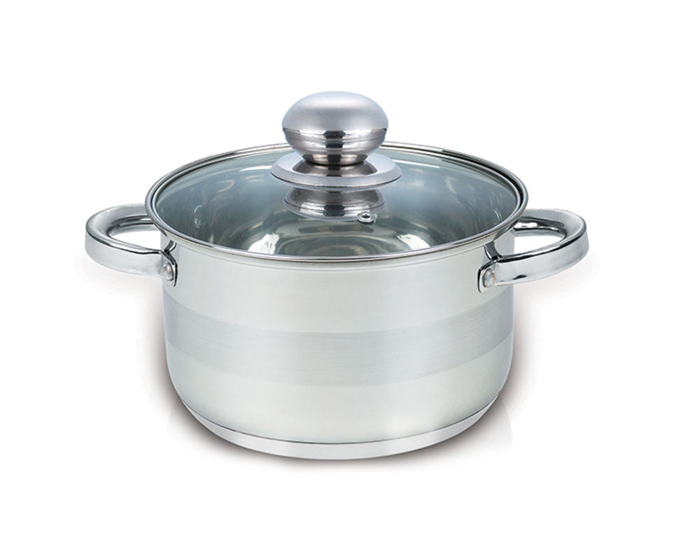 Cratiță cu capac SAPIR SP 1210 GI22, 5,1 litri, 22x13,5 cm, Fund multistrat, Inducție, Oțel inoxidabil 