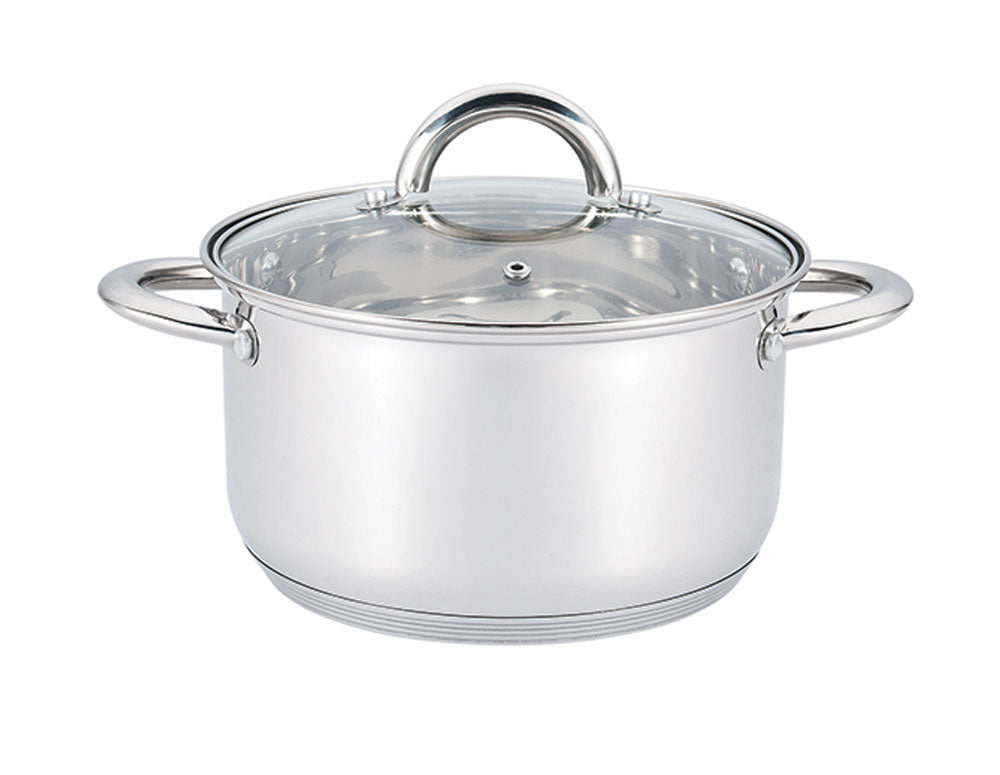 Cratiță cu capac SAPIR SP 1210 X20, 3,6 litri, 20x12,5 cm, Fund multistrat, Inducție, Oțel inoxidabil 