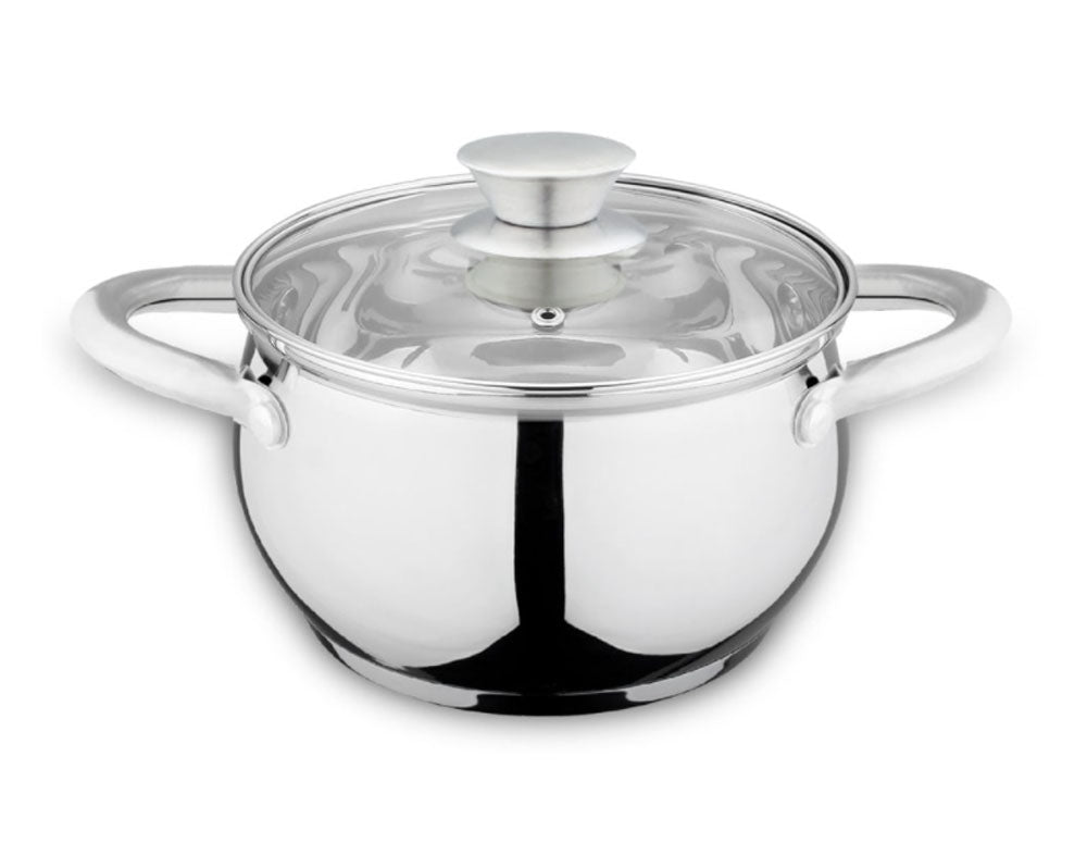 Cratiță cu capac SAPIR SP 1210 QI20, 3 litri, 20x11,5 cm, Fund multistrat, Inducție, Oțel inoxidabil 