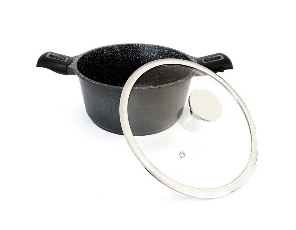 Oală cu mânere detașabile ZEPHYR ZP 4318, acoperire cu marmură, inducție 