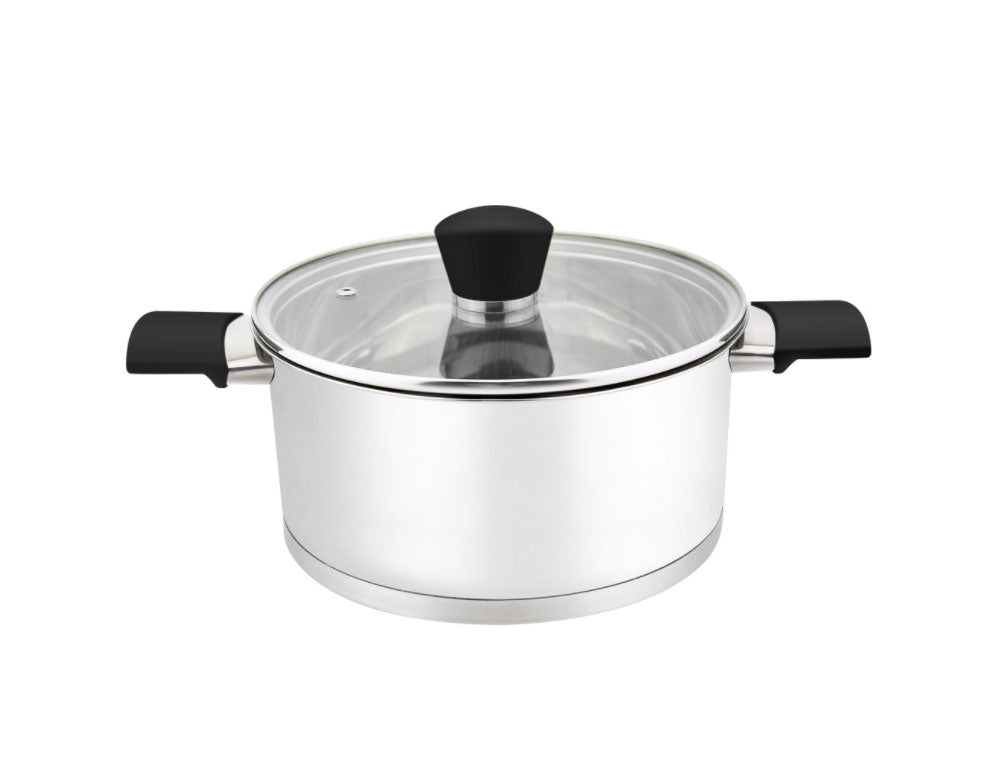 Oală cu capac ZEPHYR ZP 1210, fund multistrat, inox 