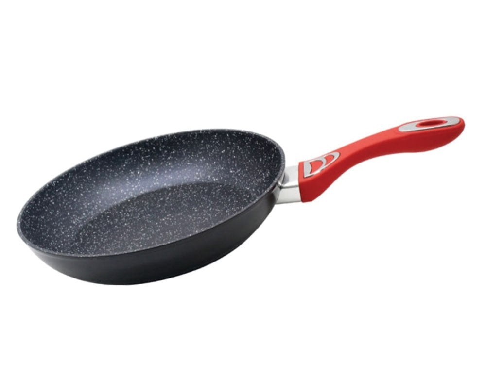 Tigaie ZEPHYR ZP 4419 F26, 26x5 cm, acoperire cu marmură, inducție, negru/roșu 