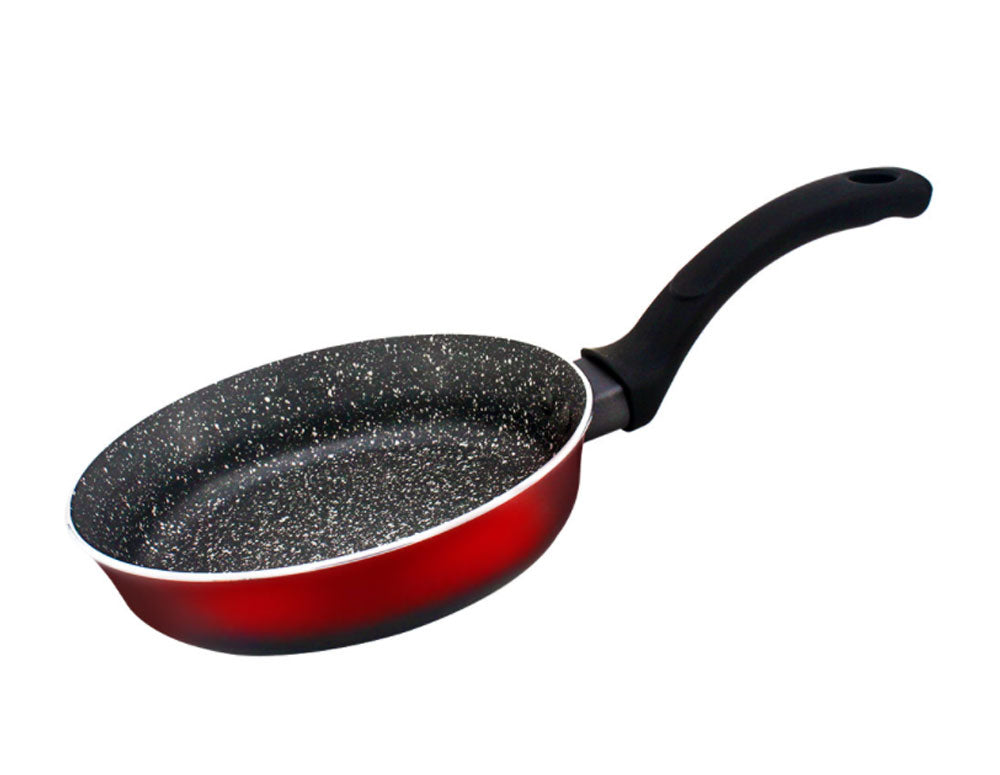 Tigaie ZEPHYR ZP 4419 T20, 20x4,5 cm, acoperire cu marmură, inducție, roșu/negru 