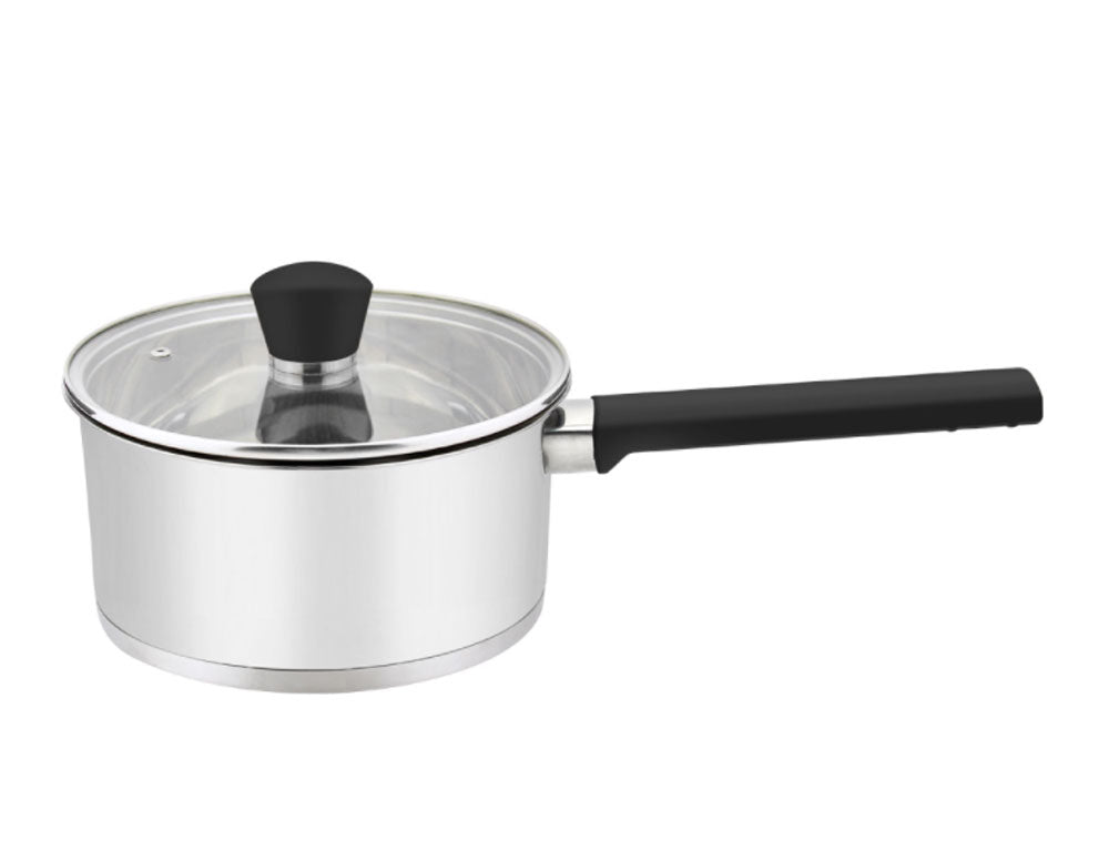 Caserolă cu capac ZEPHYR ZP 1210 SB16K, 2 litri, 16x10,5 cm, Fund multistrat, Inducție, Oțel inoxidabil 