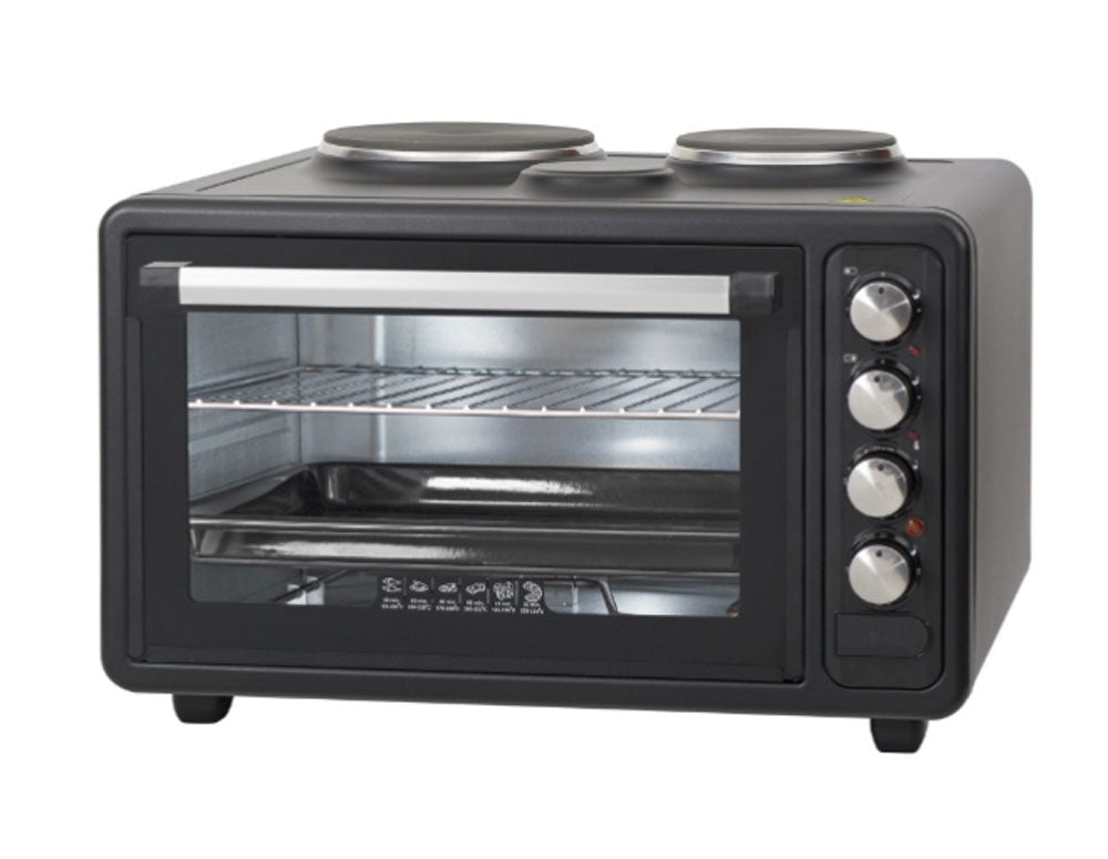 Aragaz cu două arzătoare ZEPHYR ZP 1441 M40, 40 litri, 3800W, 3 niveluri de putere, Negru 