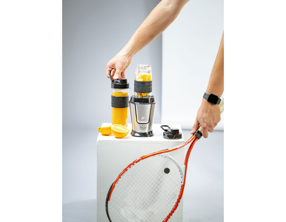 Blender cu 2 recipiente portabile cu capac Adler AD 4081, 500 W, 570 ml și 400 ml 