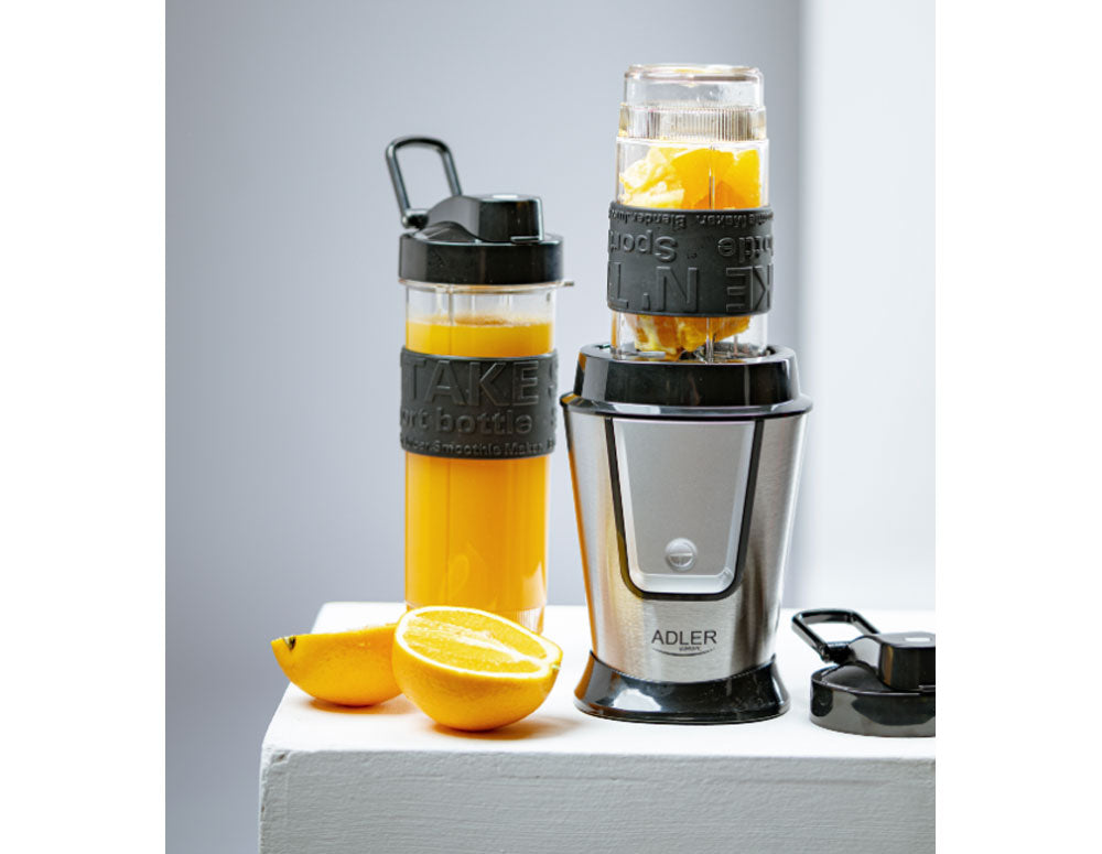Blender cu 2 recipiente portabile cu capac Adler AD 4081, 500 W, 570 ml și 400 ml 