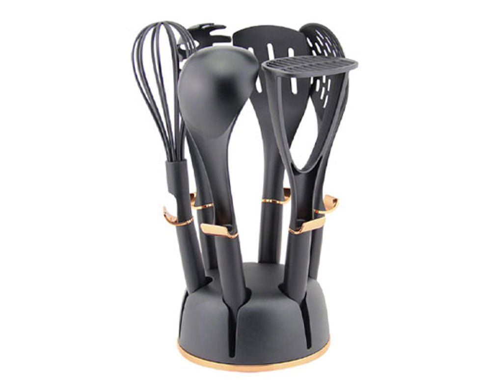 Set de accesorii de bucătărie HR909-1 din nailon/plastic, format din 7 piese