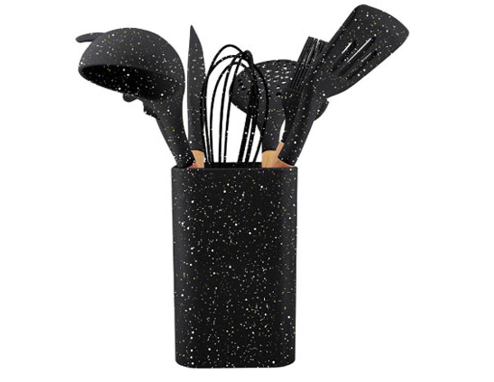 XJ-09H001C-8PC-5/HR913-3 Set de gătit din silicon / 8 piese 