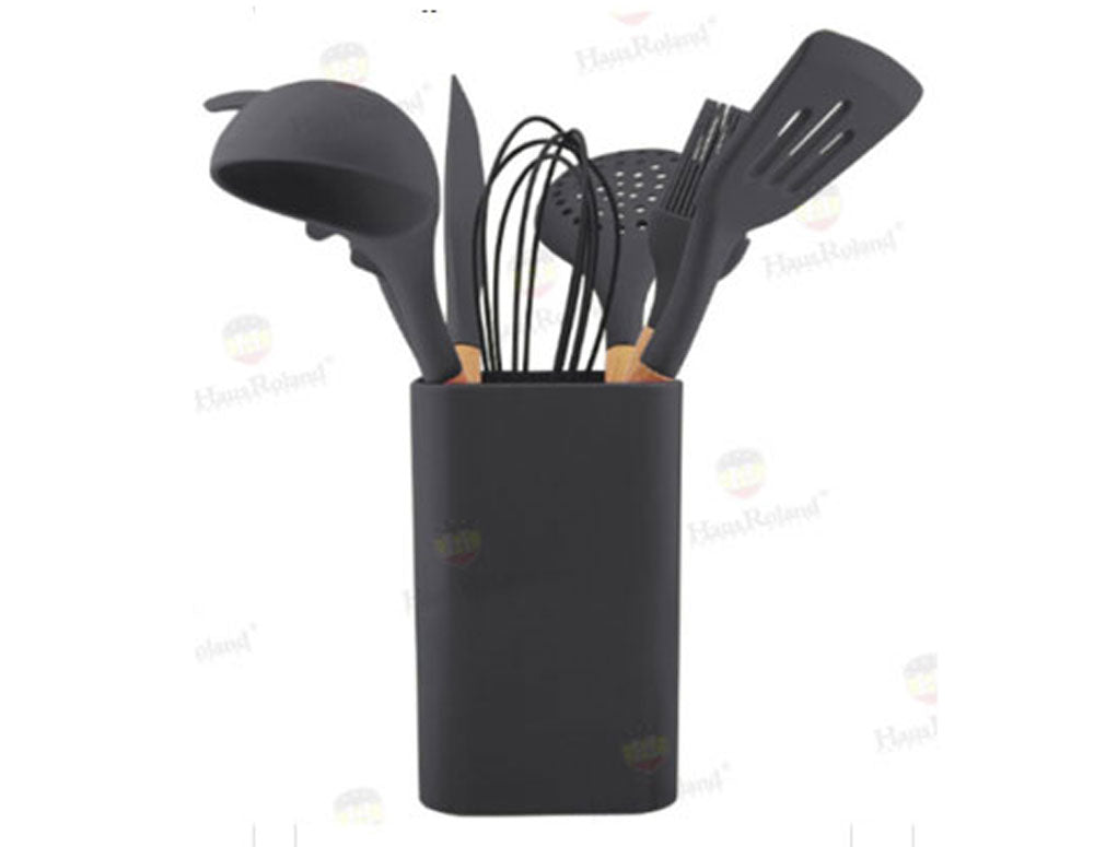 XJ-09H001C-8PC-5/HR913-1 Set de gătit din silicon / 8 piese 