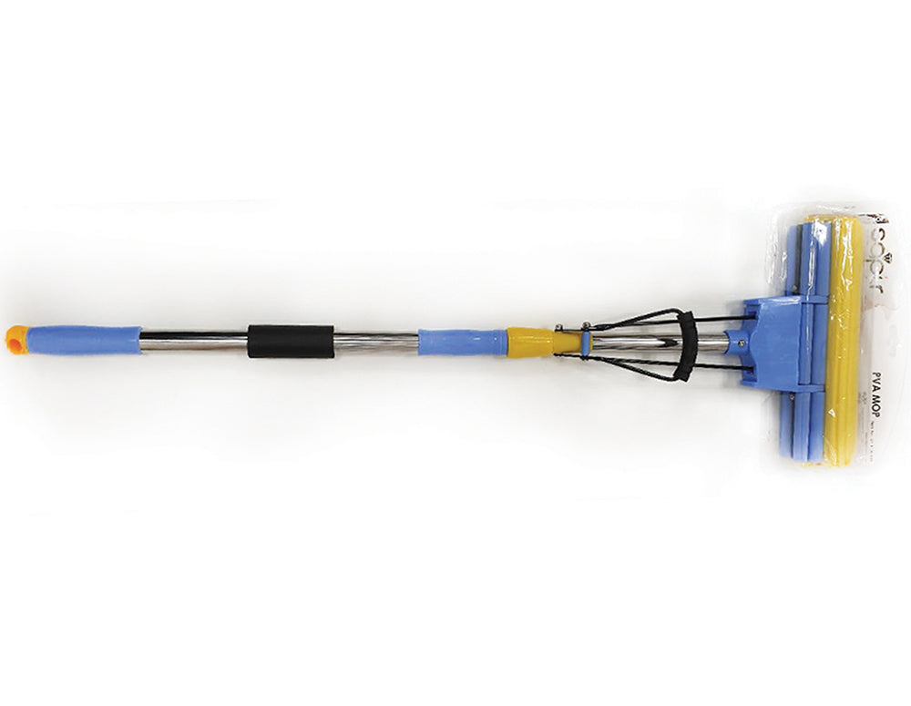 SAPIR SP-1120-HE1 Burete telescopic 1,28 m/27,5 cm/0,4 mm, mâner metalic, albastru/galben 