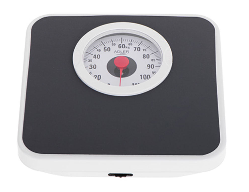Cântar mecanic de baie ADLER AD 8178, 120 kg, Negru 