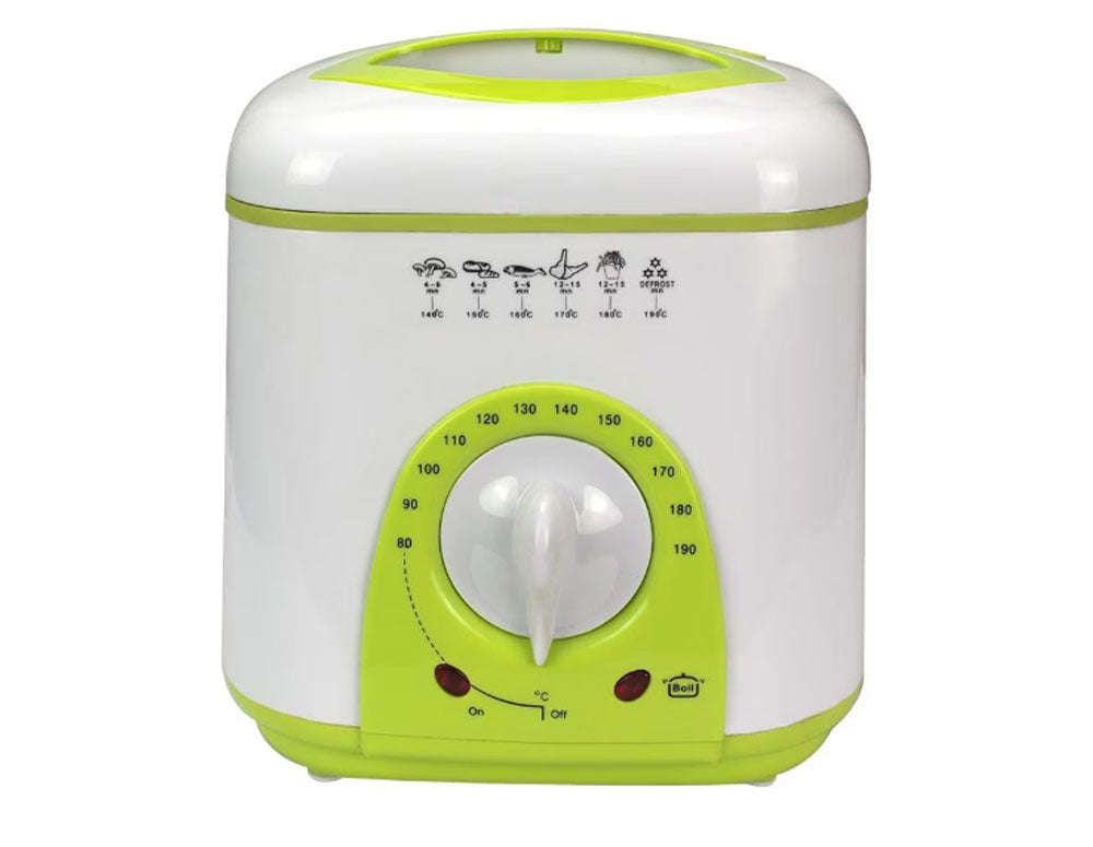 Mini friteuză SAPIR SP 1980 BC, 950W, 1 litru, Alb, Verde CERTIFICAT GS