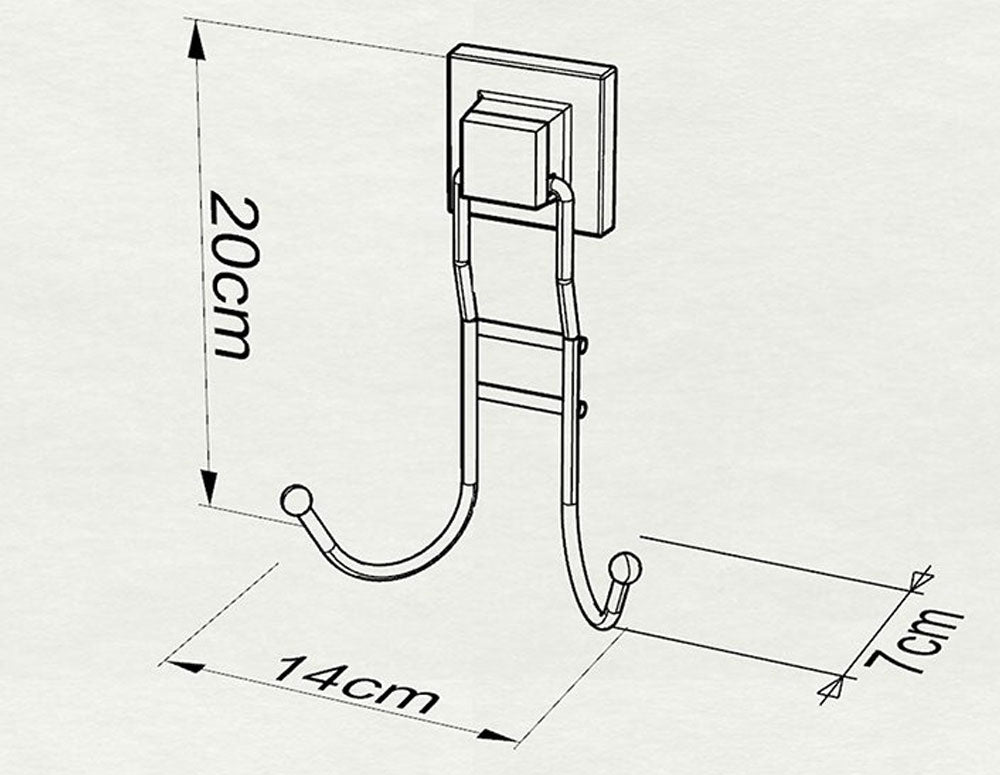 Suport de baie TEKNO TEL EF-236, dublu