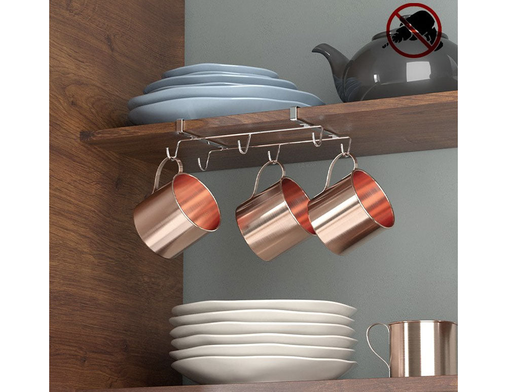 Suport pentru pahare TEKNO TEL SF-273, sistem de agățare, cromat 