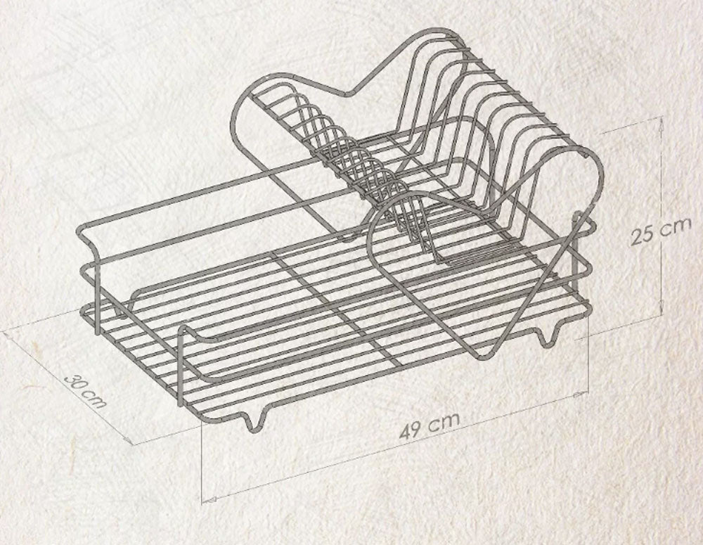 USCĂTOR DE VASE TEKNO TEL KB-011, cromat, tavă transparentă 