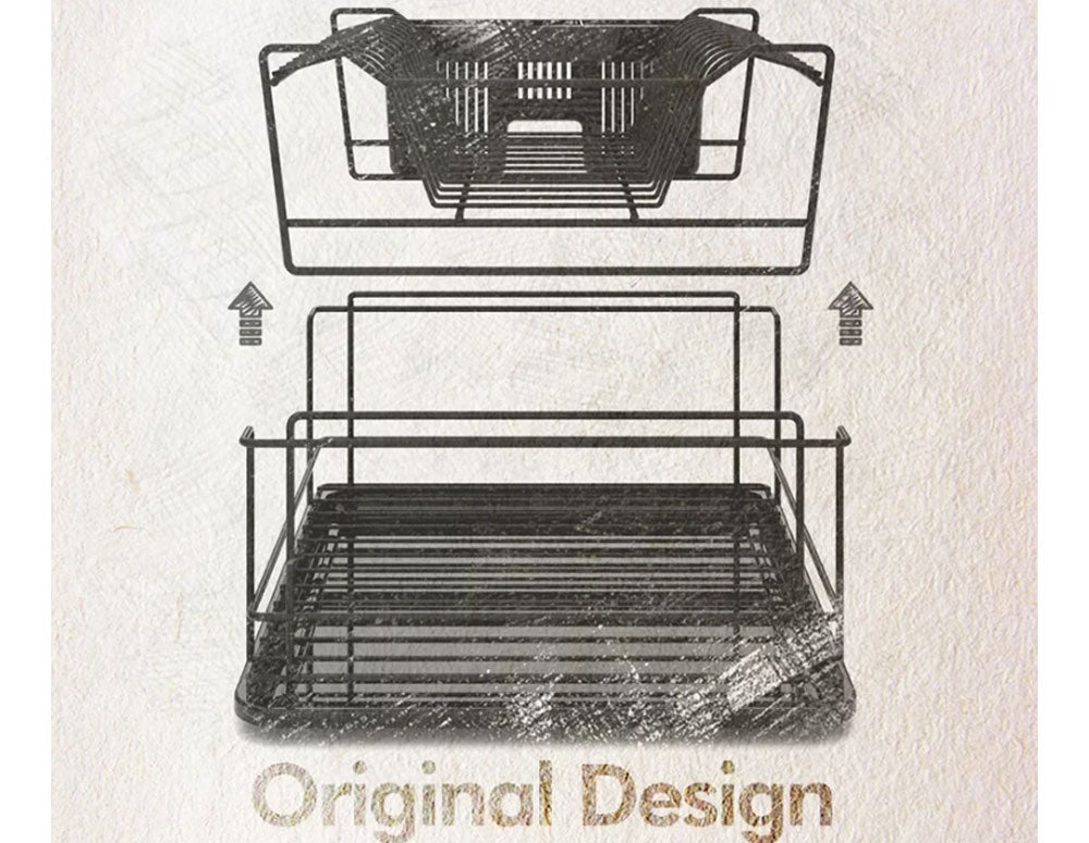 USCĂTOR DE VASE TEKNO TEL KB-010G, 2 niveluri, auriu 