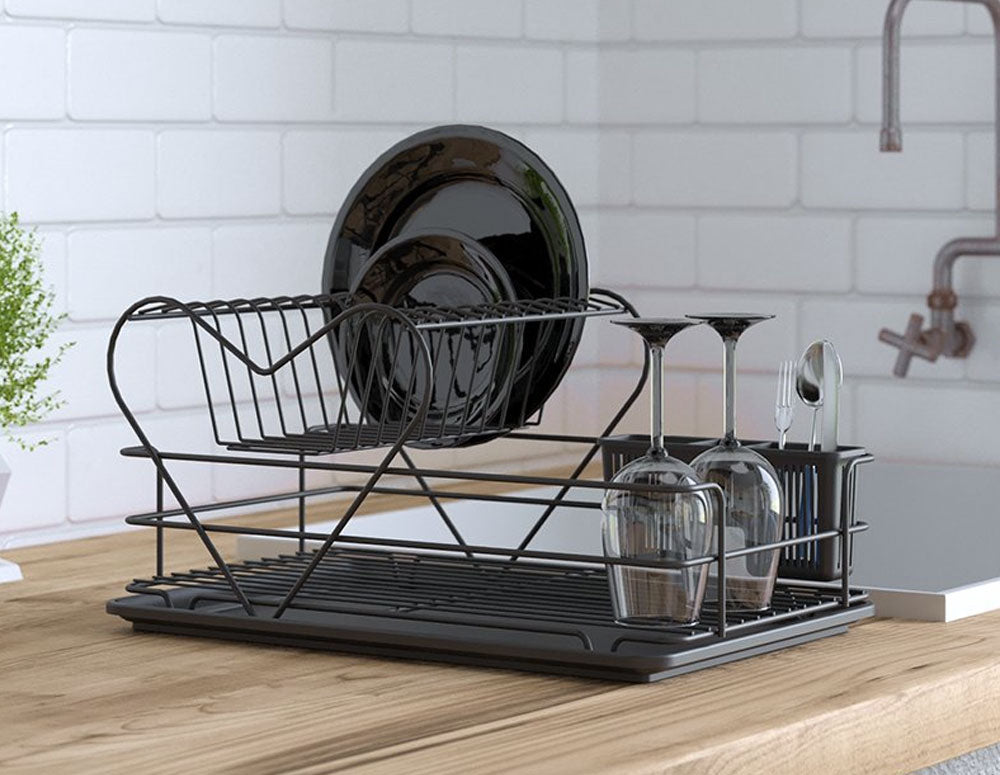 USCĂTOR DE VASE TEKNO TEL KB-011B, 1 nivel, negru 