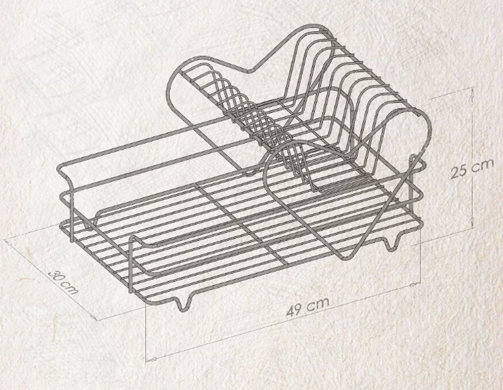 USCĂTOR DE VASE TEKNO TEL KB-011B, 1 nivel, negru 