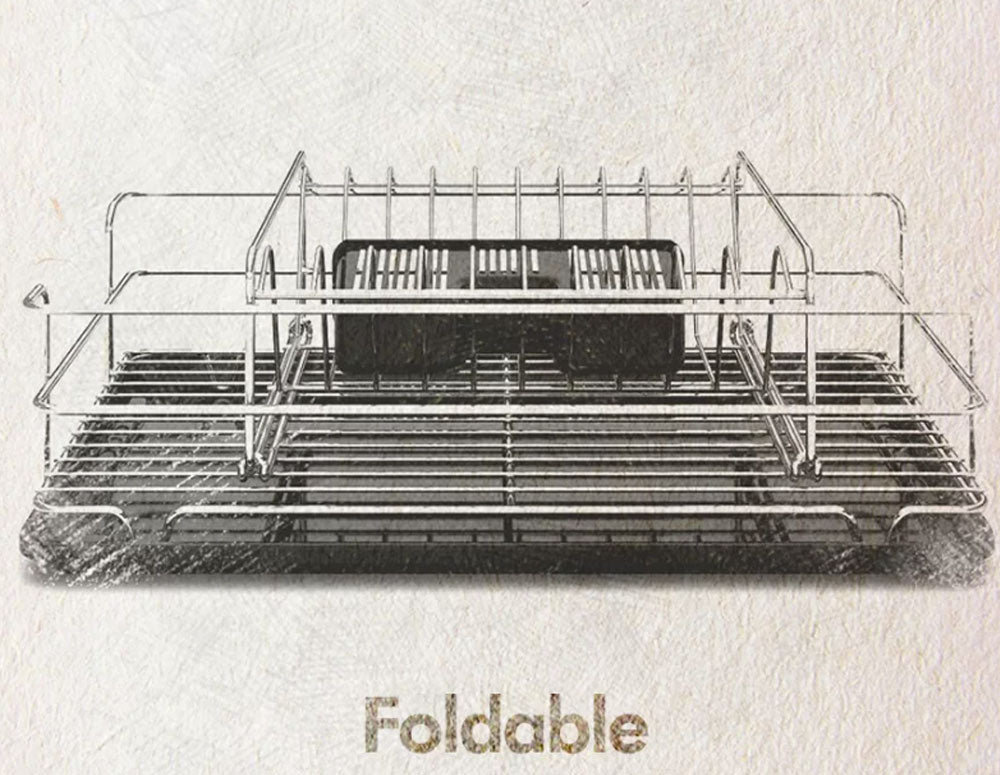 USCĂTOR DE VASE TEKNO TEL KB-015G, 2 niveluri, auriu 