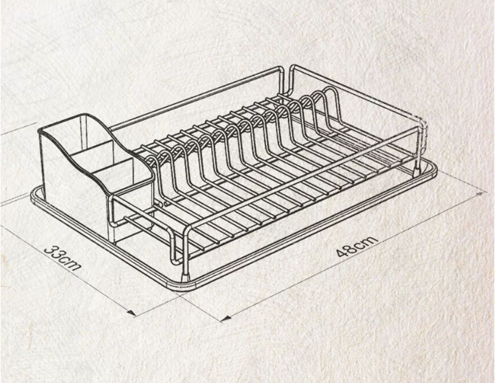 USCĂTOR DE VASE TEKNO TEL KB-006W, 1 nivel, alb cu tavă neagră 