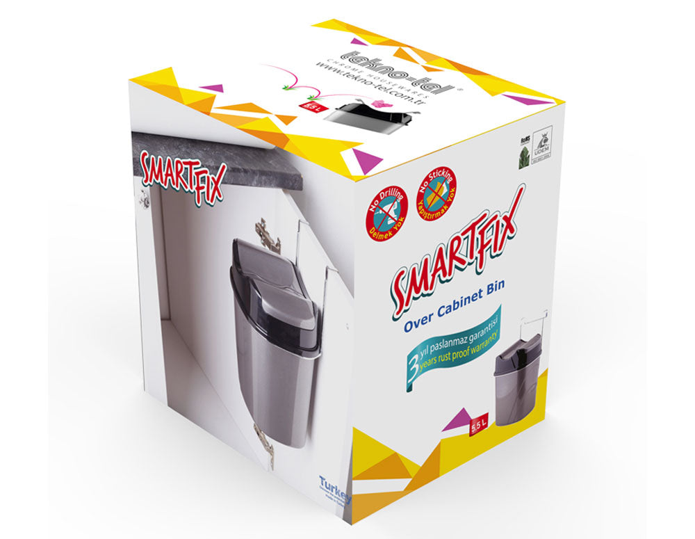 coș de gunoi TEKNO TEL SF-007GK, 5,5 l. 