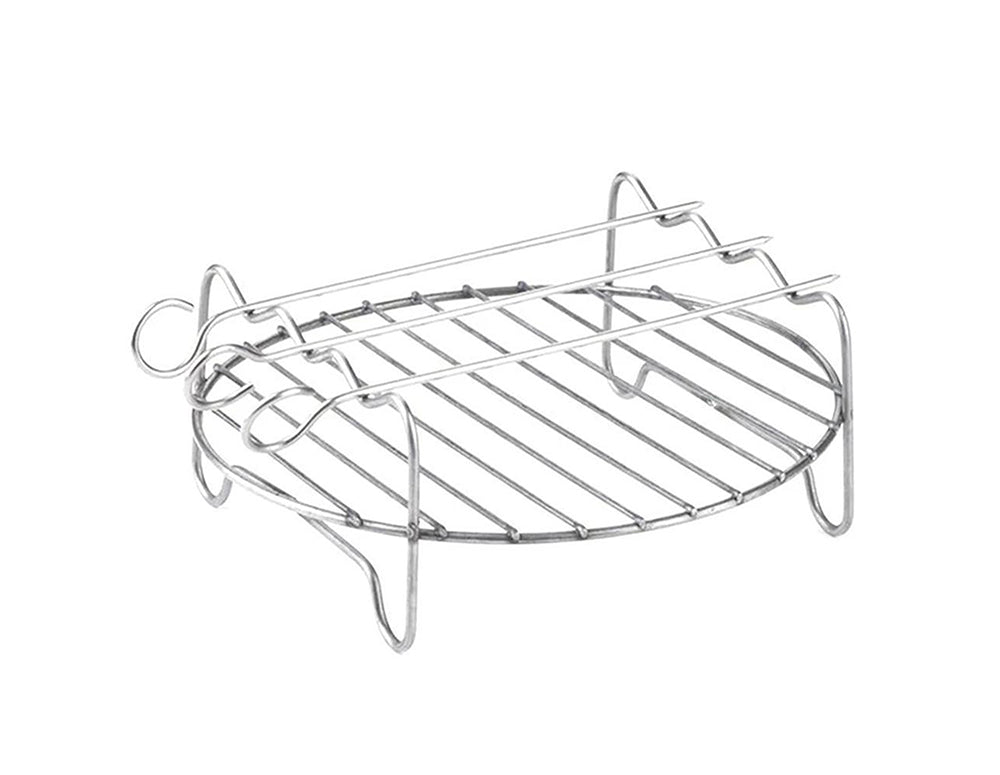 Suport pentru frigărui cu aer cald SAPIR SP 1983 P17, 4 buc. frigărui, 17,2x16,9x6,9 cm, Argintiu 