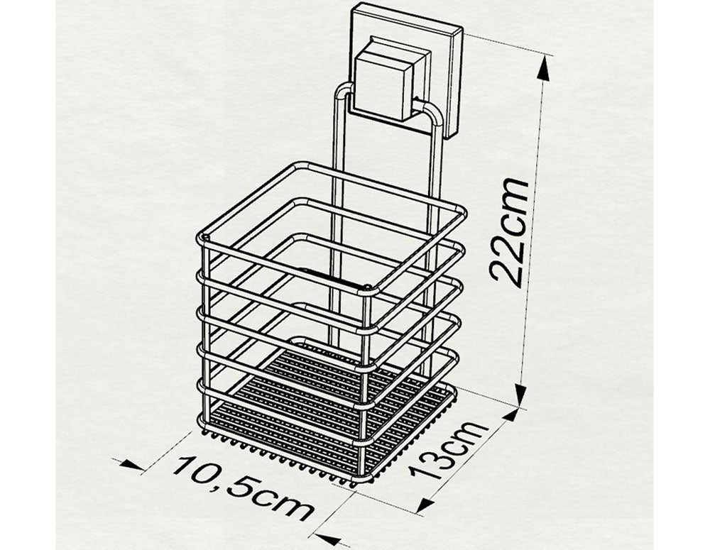 RAFT pentru baie și bucătărie TEKNO TEL EF-073, metalic vid